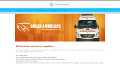 Desktop Screenshot of birlikozelambulans.com