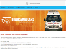 Tablet Screenshot of birlikozelambulans.com